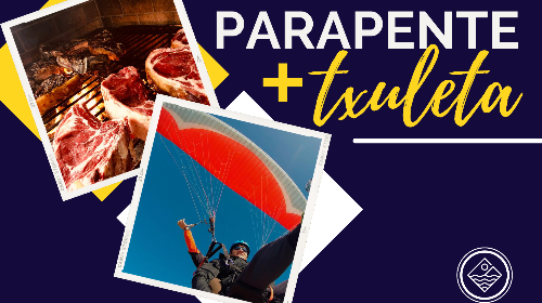 Experiencia Parapente  + menú Txuleton